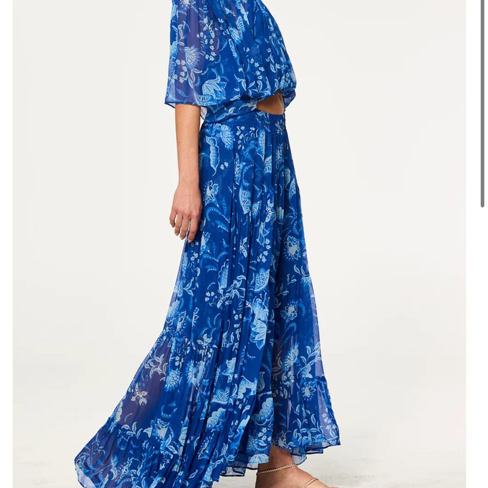 Misa Los Angeles - Marie Skirt Blue Floral - Picture 2 of 5